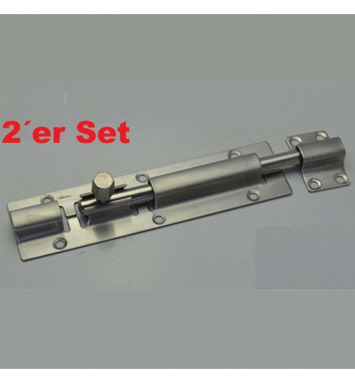 Edelstahl 2er Set Bolzenriegel Trriegel Schlossriegel...