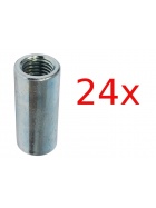 Gewindehlsen Langmutter 24x Gewinde M8 Distanzhlse 25mm Abstandshalter Muffe 