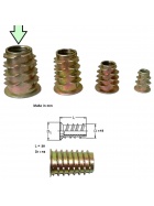 Gewindemuffe mit Holzgewinde Gr��e M10