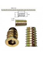 Gewindemuffe mit Holzgewinde Gre M10