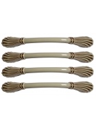 Mbelgriff 4x 16cm antik wei Kchengriffe Schubladengriffe Schrankgriffe Griffe