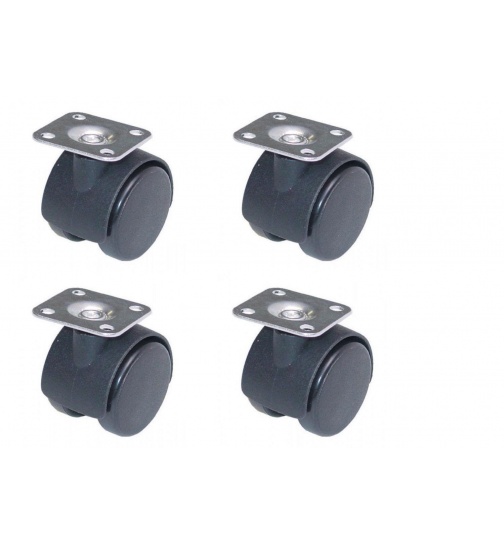 Mbelrollen 4er Set 38mm Lenkrollen Transportrollen...