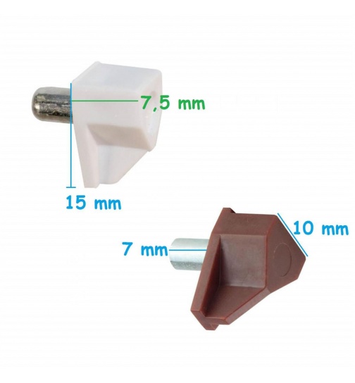 Regalbolzen 5mm Wei Braun 50 Stck Regal Bolzen Pins...