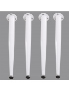 Tischbeine 4x Tischfu wei Sockelfu Schrankfu Sofafu verstellbar Tischbein wei 43 cm