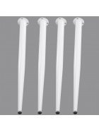 Tischbeine 4x Tischfu wei Sockelfu Schrankfu Sofafu verstellbar Tischbein wei 74 cm
