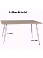 Tischbeine 4x Tischfu wei Sockelfu Schrankfu Sofafu verstellbar Tischbein wei 74 cm