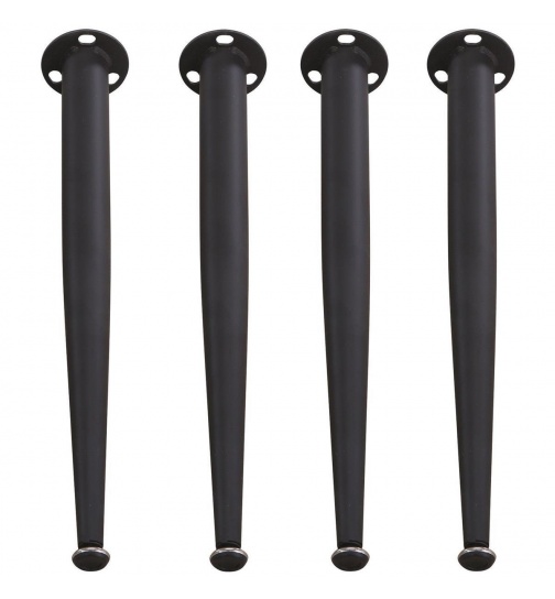 Tischbeine schwarz verstellbar Tischfuß Bein Sockelfuß...