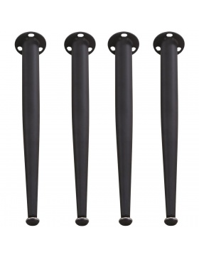 Tischbeine schwarz verstellbar Tischfuß Bein Sockelfuß...