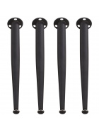Tischbeine schwarz verstellbar Tischfu Bein Sockelfu Schrankfu Sofafu   schwarz 43 cm