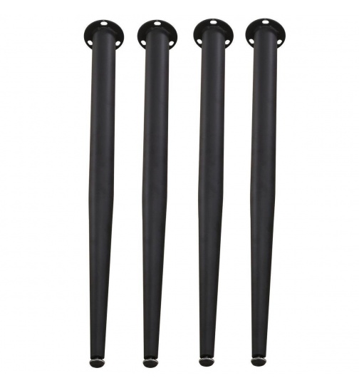 Tischbeine schwarz verstellbar Tischfuß Bein Sockelfuß...