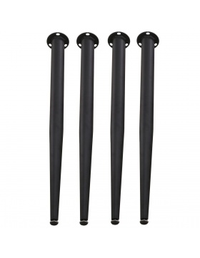 Tischbeine schwarz verstellbar Tischfuß Bein Sockelfuß...