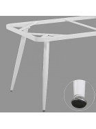 Tischgestell Metall Tischfu� Metallgestell Tischplatte Tischbeine Bistrotisch 74 cm (Esstisch) wei�