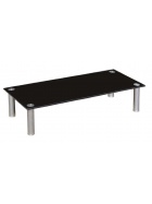 TV Aufsatz Schwarzglas,100x17cm Glas Fernseherhhung Rack LED PLAZMA LCD