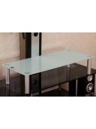 TV Aufsatz Glas wei 70cm Fernseherhhung Monitor Rack Monitorerhhung Podest