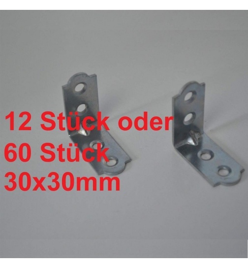 Winkelverbinder 12x Lochwinkel Eckwinkel Winkel verst�rkt...