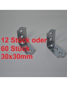 Winkelverbinder 12x Lochwinkel Eckwinkel Winkel verst�rkt...