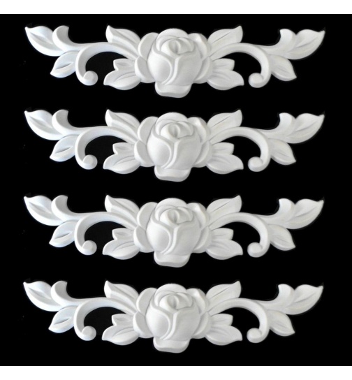 Zierleiste Zierteile Verzierungen Rosen Ornament Antik...