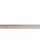 Zierleiste Silber Zierprofile Flachleiste Deckenleiste Decke Bord�re Sto�fest Gepr�gt Silber-Wei�