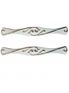 Schubladengriffe 2x wei gold 14cm Kchengriffe Schrankgriffe Griffe Mbelgriff