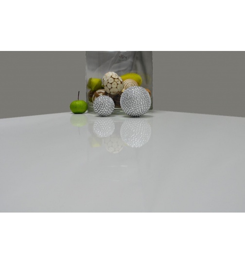 Esstisch wei Hochglant in Barock Design 180x90cm 