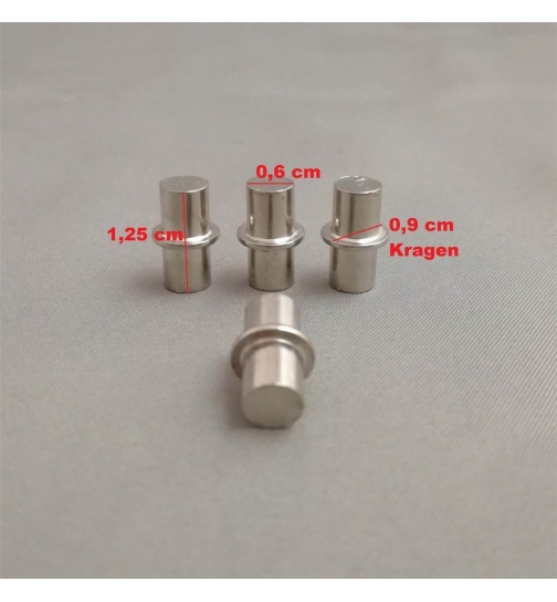 Regalbolzen 6mm silber 20 Stck Metall Regalstifte Regal...