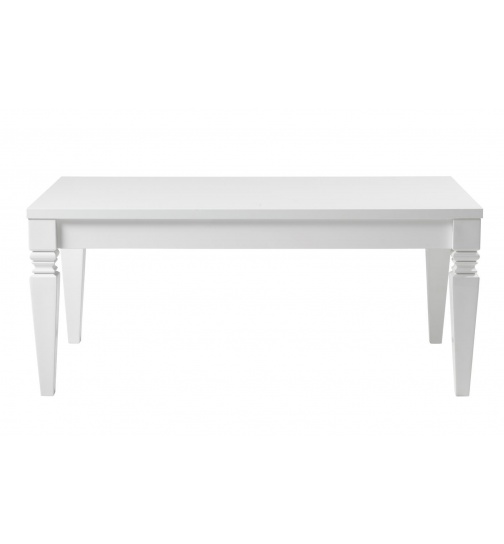 Couchtisch Barock Hochglanz wei 100x60 cm hhe 50cm