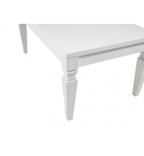 Couchtisch Barock Hochglanz wei 100x60 cm hhe 50cm