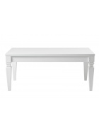 Couchtisch Barock Hochglanz wei 100x60 cm hhe 50cm