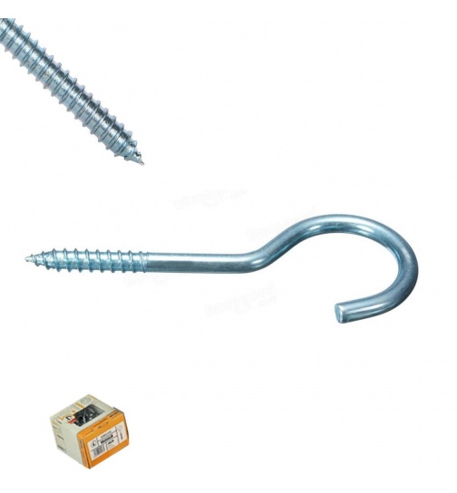 50x Metall Haken 4x70 Garderobe Kleiderhaken...