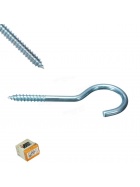 50x Metall Haken 4x70 Garderobe Kleiderhaken Hngeaufbewahrung Aufbewahrung Wandhaken