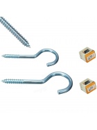 Metall Haken Garderobe Kleiderhaken Hngeaufbewahrung Aufbewahrung Wandhaken 4 x 70 mm (50 Stck)