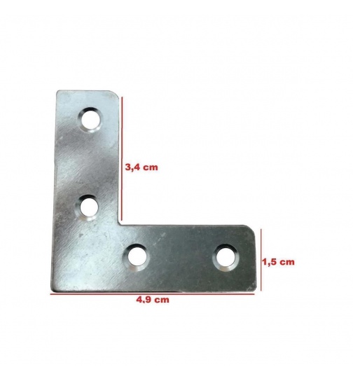 8x Flachwinkel Eckwinkel Möbelwinkel Holzverbinder...