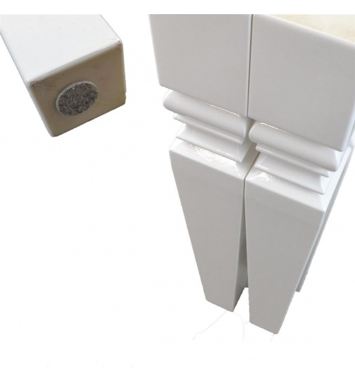 Esstisch Tischbein 4-er Set Lack Hochglanz Wei 72cm...