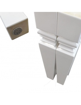 Esstisch Tischbein 4-er Set Lack Hochglanz Weiß 72cm Tischfu&sz