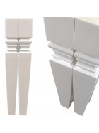 Esstisch Tischbein 4-er Set Lack Hochglanz Wei 72cm Tischfu Mbelbein