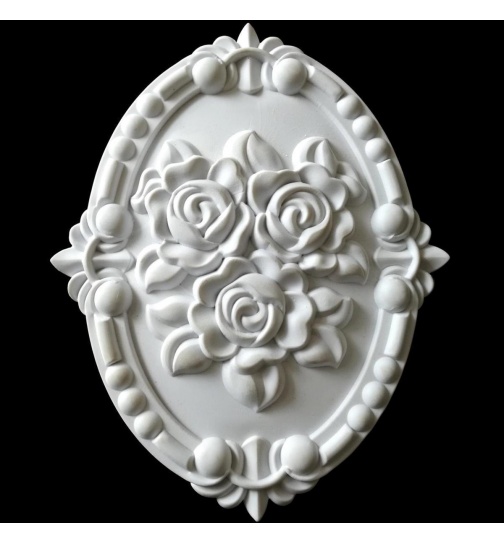 Zierteil Rose 17x14 Verzierungen Ornament Zierleiste...