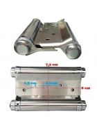 Pendelt�rscharnier Edelstahl Schwingt�r Scharniere Pendelt�rband Beschlag 10 cm