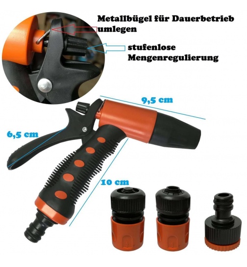 Spritzbrause Set 4teilig Wasserbrause Gartenbrause...