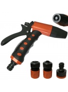 Spritzbrause Set 4teilig Wasserbrause Gartenbrause Schlauchbrause Gartenspritze