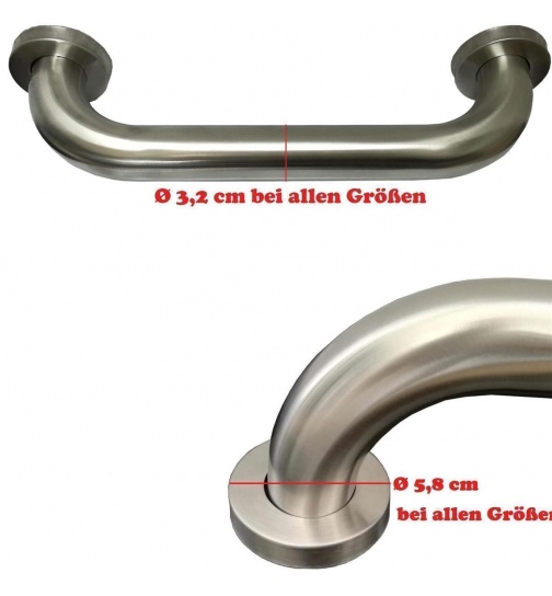 Haltegriff 32mm EDELSTAHL Wannengriff Wandgriff...
