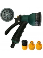 Spritzbrause Set 5teilig Gartenspritze Wasserbrause Gartenbrause Schlauchbrause