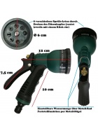 Spritzbrause Set 5teilig Gartenspritze Wasserbrause Gartenbrause Schlauchbrause