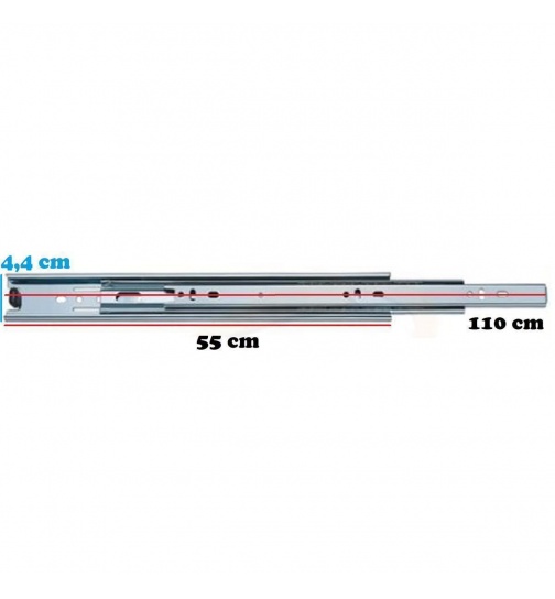 Schubaldenführung Teleskopschiene Vollauszüge...