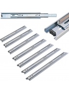 Schubaldenf�hrung Teleskopschiene Vollausz�ge Gleitschiene Schubladenschiene 45 cm - 90 cm