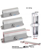 Trschlieer in 3 ver. Gren mit Hydraulik System in Silber