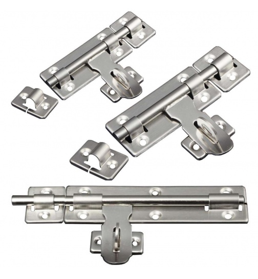 2x Bolzenriegel aus Edelstahl Gre 10 cm