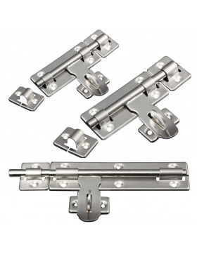 2x Bolzenriegel aus Edelstahl Gre 10 cm