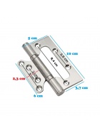 2er Set Trscharnier aus Edelstahl Gre 10 cm