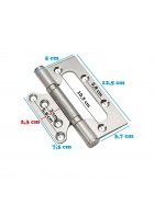 2er Set Trscharnier aus Edelstahl Gre 12,5 cm