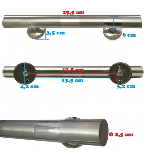Trgriff Stangengriff 295mm Gerade Mbelgriff...